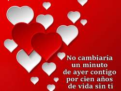 Corazones con frases amor